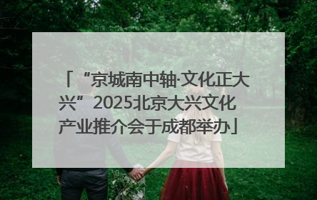 “京城南中轴·文化正大兴”2025北京大兴文化产业推介会于成都举办