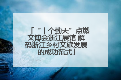 “十个勤天”点燃文博会浙江展馆 解码浙江乡村文旅发展的成功范式