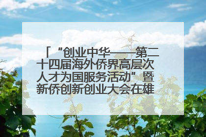“创业中华——第二十四届海外侨界高层次人才为国服务活动”暨新侨创新创业大会在雄安新区开幕