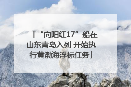 “向阳红17”船在山东青岛入列 开始执行黄渤海浮标任务