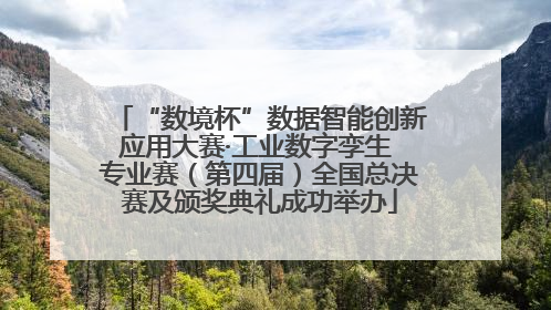 “数境杯”数据智能创新应用大赛·工业数字孪生 专业赛（第四届）全国总决赛及颁奖典礼成功举办