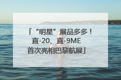 “明星”展品多多！直-20、直-9ME首次亮相巴黎航展