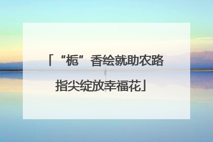 “栀”香绘就助农路 指尖绽放幸福花