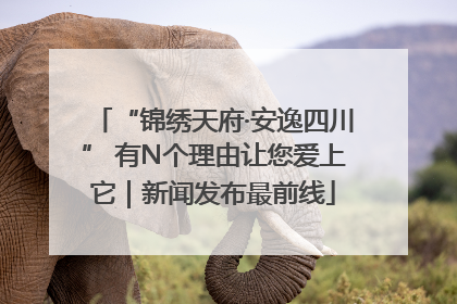 “锦绣天府·安逸四川” 有N个理由让您爱上它｜新闻发布最前线