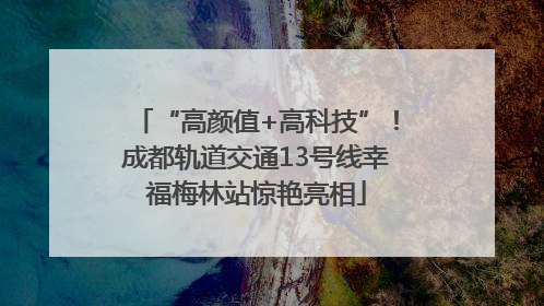 “高颜值+高科技”！成都轨道交通13号线幸福梅林站惊艳亮相