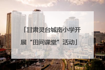 甘肃灵台城南小学开展“田间课堂”活动