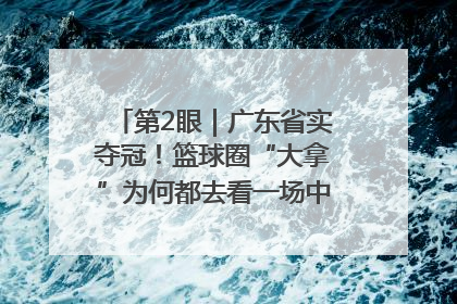 第2眼｜广东省实夺冠！篮球圈“大拿”为何都去看一场中学生比赛？