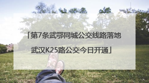 第7条武鄂同城公交线路落地 武汉K25路公交今日开通