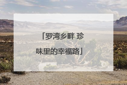 罗湾乡畔 珍味里的幸福路