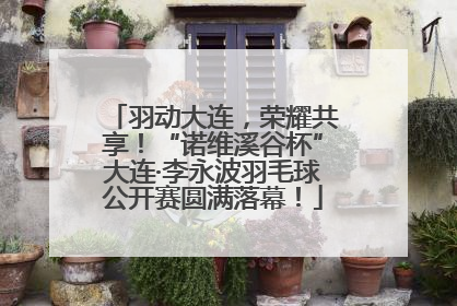 羽动大连，荣耀共享！“诺维溪谷杯”大连·李永波羽毛球公开赛圆满落幕！