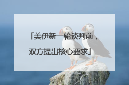 美伊新一轮谈判前，双方提出核心要求