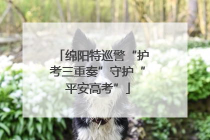 绵阳特巡警“护考三重奏”守护“平安高考”
