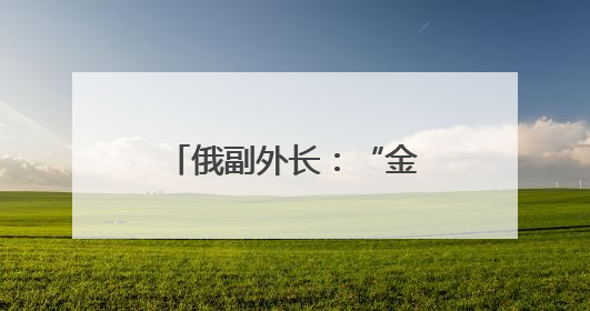 俄副外长：“金穹”将对国际安全造成严重后果