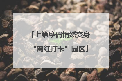 上第摩码悄然变身“网红打卡”园区