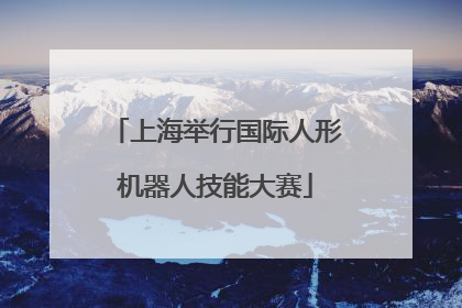 上海举行国际人形机器人技能大赛