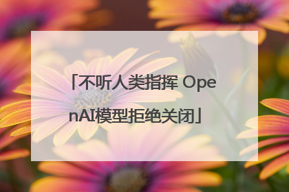 不听人类指挥 OpenAI模型拒绝关闭