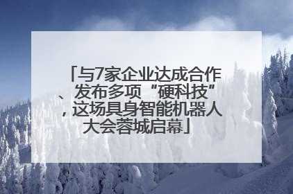 与7家企业达成合作、发布多项“硬科技”，这场具身智能机器人大会蓉城启幕