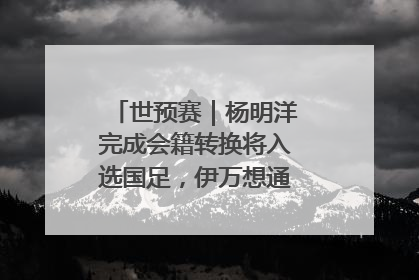世预赛｜杨明洋完成会籍转换将入选国足，伊万想通了要打双后腰？
