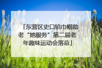 东营区史口镇巾帼助老“她服务”第二届老年趣味运动会落幕