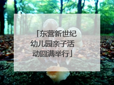 东营新世纪幼儿园亲子活动圆满举行