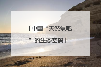 中国“天然氧吧”的生态密码