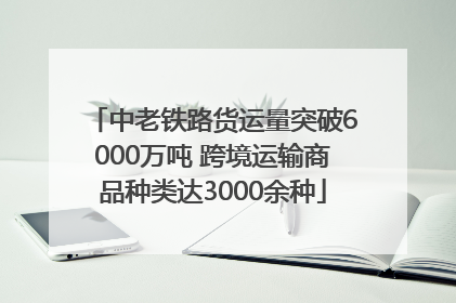 中老铁路货运量突破6000万吨 跨境运输商品种类达3000余种