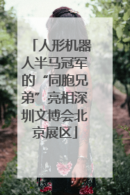 人形机器人半马冠军的“同胞兄弟”亮相深圳文博会北京展区