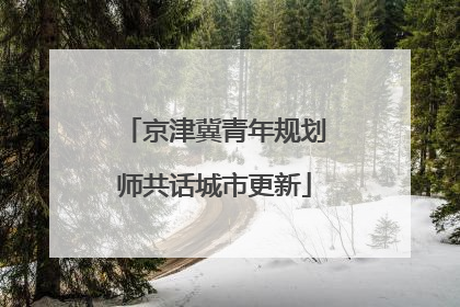 京津冀青年规划师共话城市更新
