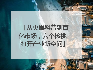 从央媒科普到百亿市场，六个核桃打开产业新空间