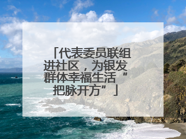 代表委员联组进社区，为银发群体幸福生活“把脉开方”