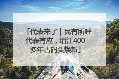 代表来了｜民有所呼代表有应，增江400多年古码头焕新