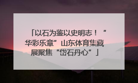 以石为鉴以史明志！“华彩乐章”山东体育集藏展聚焦“岱石丹心”