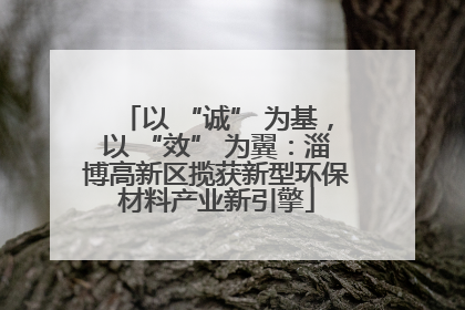 以 “诚” 为基，以 “效” 为翼：淄博高新区揽获新型环保材料产业新引擎