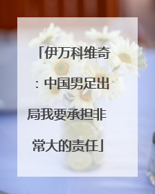 伊万科维奇：中国男足出局我要承担非常大的责任