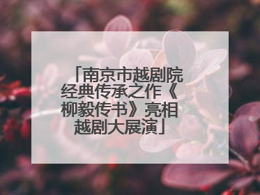 南京市越剧院经典传承之作《柳毅传书》亮相越剧大展演
