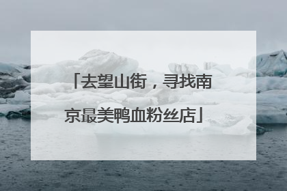 去望山街，寻找南京最美鸭血粉丝店