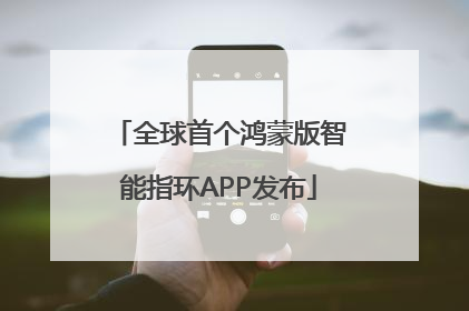 全球首个鸿蒙版智能指环APP发布
