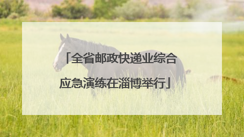 全省邮政快递业综合应急演练在淄博举行