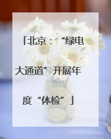 北京：“绿电大通道”开展年度“体检”