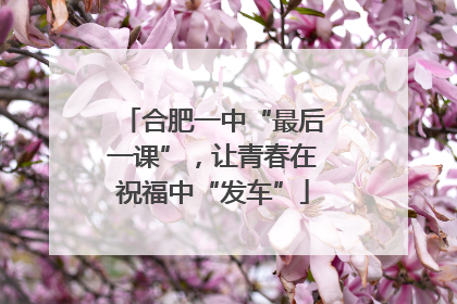 合肥一中“最后一课”，让青春在祝福中“发车”
