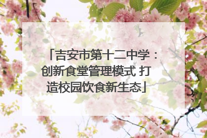 吉安市第十二中学：创新食堂管理模式 打造校园饮食新生态