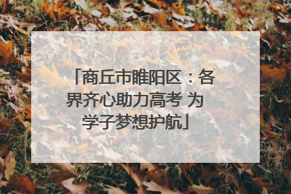 商丘市睢阳区：各界齐心助力高考 为学子梦想护航