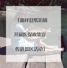 嘉祥县纸坊镇开展医保政策宣传进景区活动