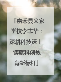 嘉禾县文家学校李志华：深耕科技沃土 铸就科创教育新标杆