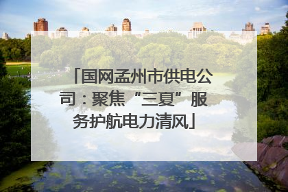 国网孟州市供电公司：聚焦“三夏”服务护航电力清风