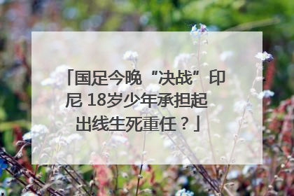 国足今晚“决战”印尼 18岁少年承担起出线生死重任？