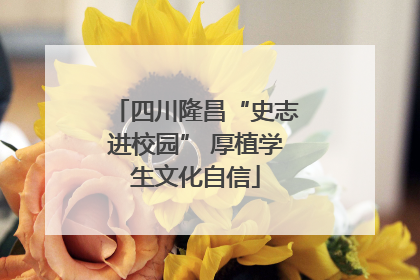 四川隆昌“史志进校园” 厚植学生文化自信