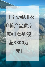 宁夏银川农商旅产品进京展销 签约额超3300万元