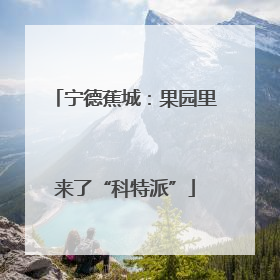 宁德蕉城：果园里来了“科特派”