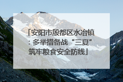 安阳市殷都区水冶镇：多举措备战“三夏” 筑牢粮食安全防线